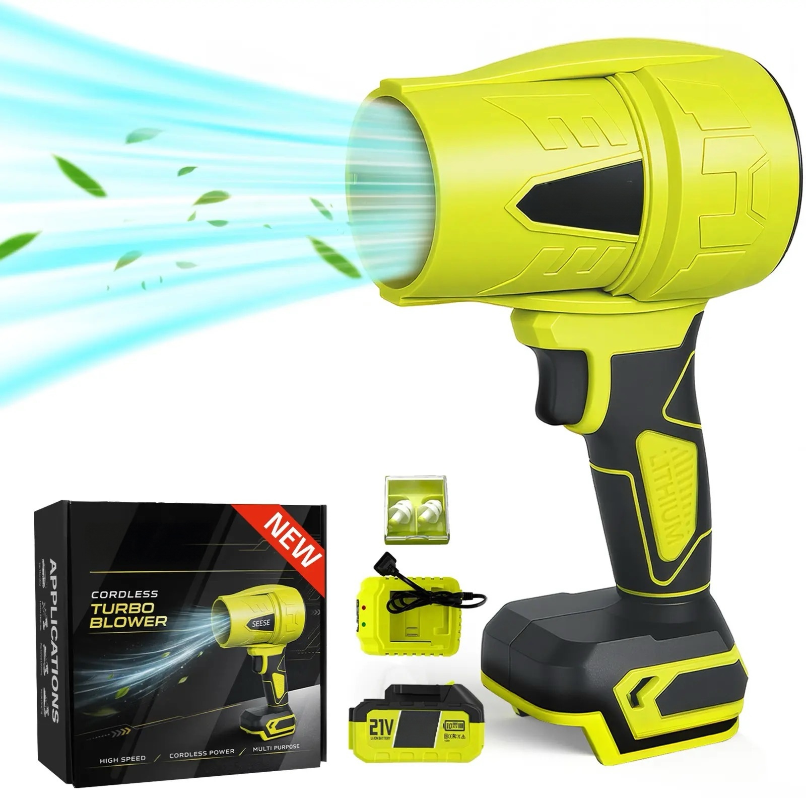 Turbo Jet Blower, Leaf Blower, Violent Turbo Fan, Pure Copper Motor, Car Dry